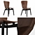 Modern Shell Dining Chair 3D model small image 3