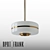 Opal Glass and Brass Masina Pendant Lamp 3D model small image 1