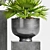 Modern Planter Set, Stylish Decor 3D model small image 3