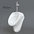 Compact Vidima Urinal for Small Spaces 3D model small image 1