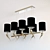 Elegant Russian Chandelier: K2KR9216-8 3D model small image 1