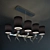 Elegant Russian Chandelier: K2KR9216-8 3D model small image 2