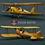 Vintage Tiger Moth Biplane: Classic 1930s Training Aircraft 3D model small image 1