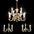 Elegant Nervilamp Chandelier 3D model small image 1