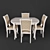  Modern Alicante Table Set 3D model small image 3