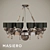 Elegant Masiero Nuare Pendant Light 3D model small image 1
