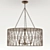 Elegant Grace Chandelier 3D model small image 1