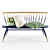 Elegant Modern Bench - 929mm x 1575mm x 585mm 3D model small image 2