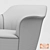 Poltrona Frau "Aida" Accent Chair 3D model small image 3