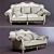 Bolero LM-95-50 Sofa: Stylish & Comfortable 3D model small image 3