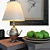 Luxury RH Decor Set: Bar Cart, Floor Lamp, Clay Tableware 3D model small image 2