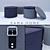 Zara Home Round Storage Box 3D model small image 1