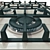 Elegant Gas Cooktops for Classico Collection 3D model small image 2