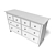 IKEA HEMNES Chest - Sleek Storage Solution 3D model small image 2