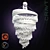 Elegant Wire & Glass Ceiling Lamp 3D model small image 3