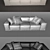 Blanche Melia - Stylish and Comfortable Sofa 3D model small image 2