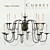 Digby Chandelier: Elegant 16-Light Metal Candle Holder 3D model small image 1