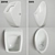 Modern Urinal Set by KOLO 3D model small image 3