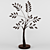 Whimsical Sapling Tree Sculpture 3D model small image 1