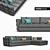 Elegant ROSHE BOBOIS Corner Sofa 3D model small image 1