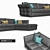 Elegant ROSHE BOBOIS Corner Sofa 3D model small image 2