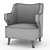 Elegant Comfort: Brabbu Armchair 3D model small image 1