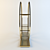 Decadence Bookcase: Opulent Art Deco Elegance 3D model small image 3