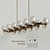 Modern Metal Chandelier & Sconces 3D model small image 1