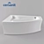 Elegant Sicilia Bathtub 3D model small image 1