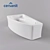 Elegant Sicilia Bathtub 3D model small image 2