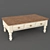 White Wood Coffee Table 3D model small image 1