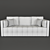 Sofia Modern Sofa - 2 Fabrics | 3dsmax2012 & OBJ Formats 3D model small image 3