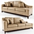 Modern Leather Sofa with Reclining Armrests 3D model small image 1