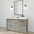 Elegant Grand Shutter Vanity Sink 3D model small image 2