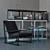 Elegant Gina Chair with Filu' Bookcase & Small Table - Paola Vella Design 3D model small image 1