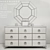 Soho Luxe Dresser & Mirror Combo 3D model small image 3