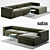 Modern Saba Up Sofa Set 3D model small image 1