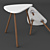 Minimalist Wood Coffee Table 3D model small image 3