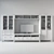 Stylish HEMNES TV Combo Shelf 3D model small image 3