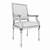 Elegant Providence Chair 3D model small image 3