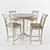 Classic American Drew Dining Set 3D model small image 2