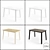 Modern Extendable Table with Glass Top 3D model small image 2