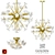 Golden Lighting Posy Chandelier 3D model small image 1