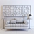 Elegant Interior Set: Mirror, Sofa, Table, Candle Holder, Pillow 3D model small image 3