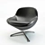 Versatile Veneto Armchair: Rotating Function, Customizable Options 3D model small image 1