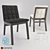 Wooden Frame Tufted Cushion Chair 3D model small image 1