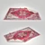 Sarpet Red 3D Rug: 300x180 cm | 800k Polygons 3D model small image 1