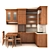 Compact and Stylish: Scavolini Amelie Kitchen 3D model small image 2