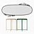 Elegant Gladio Serving Table with EKNE Mirror 3D model small image 1