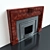 19th Century American Wooden Fireplace 3D model small image 3